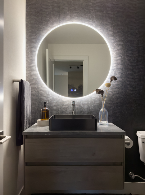 Zeek 60x36 Backlit LED Rectangular Bathroom Wall Large Mirror Double Vanity MA6036